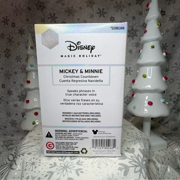 Disney Mickey Mouse Minnie Mouse Animated Talking Countdown 2 Christmas Calendar - Picture 5 of 12